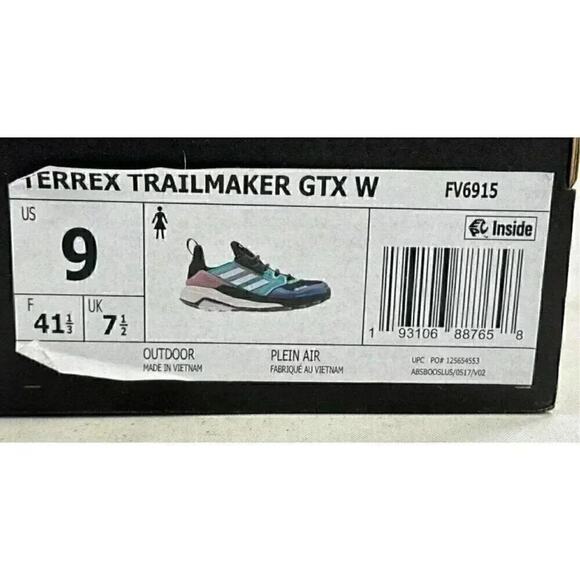 Adidas Womens TERREX Trailmaker GORE-TEX - FV6915 - Black / Sky Tint - Size: 9 - Picture 6 of 7